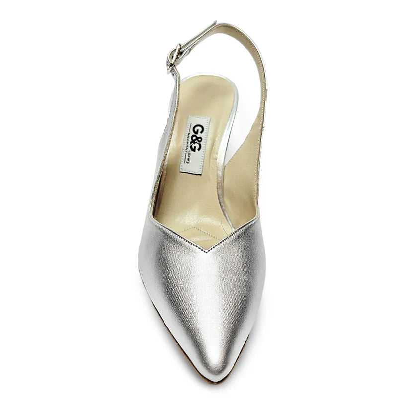 G&G 3086 Satin T.90 Slingback Chanel